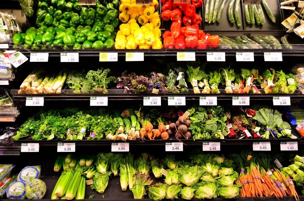 Shelves of stock in a retail cash and carry